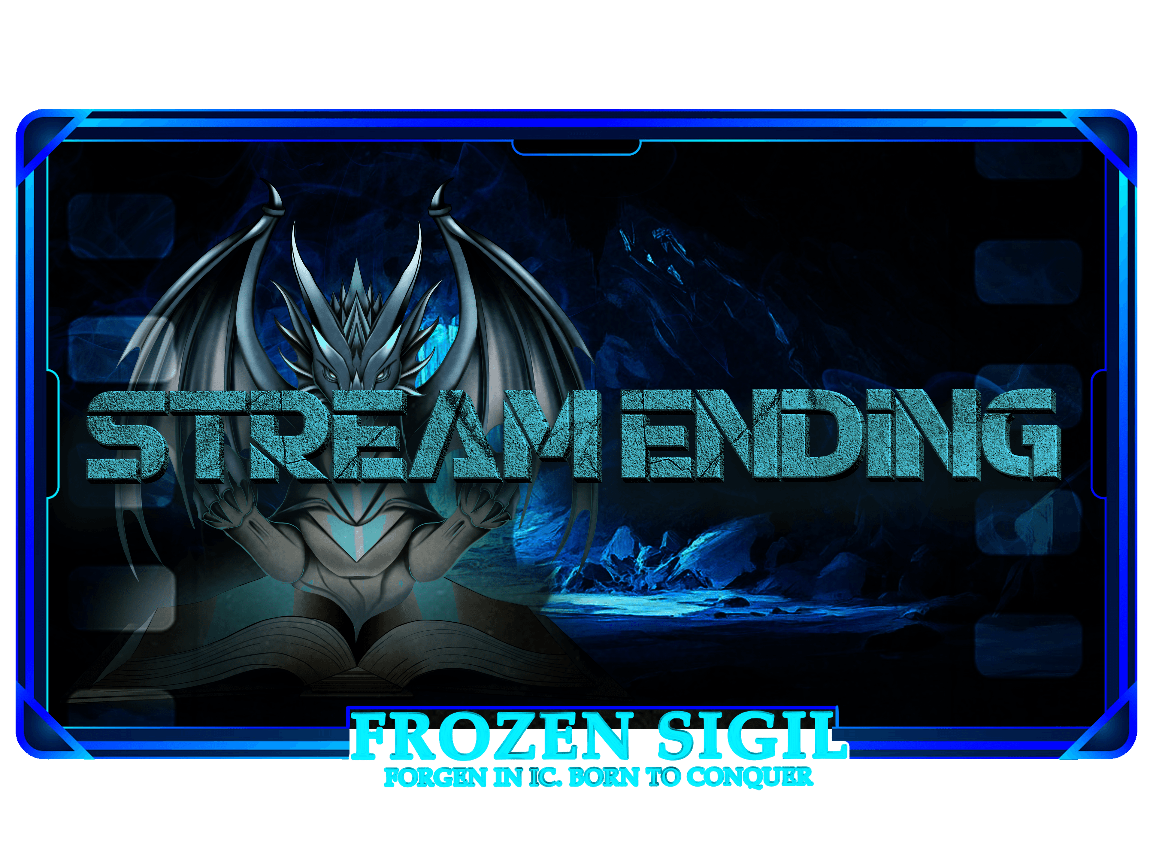 Digital creator packs featuring Frozen Sigil stream-ending screen.