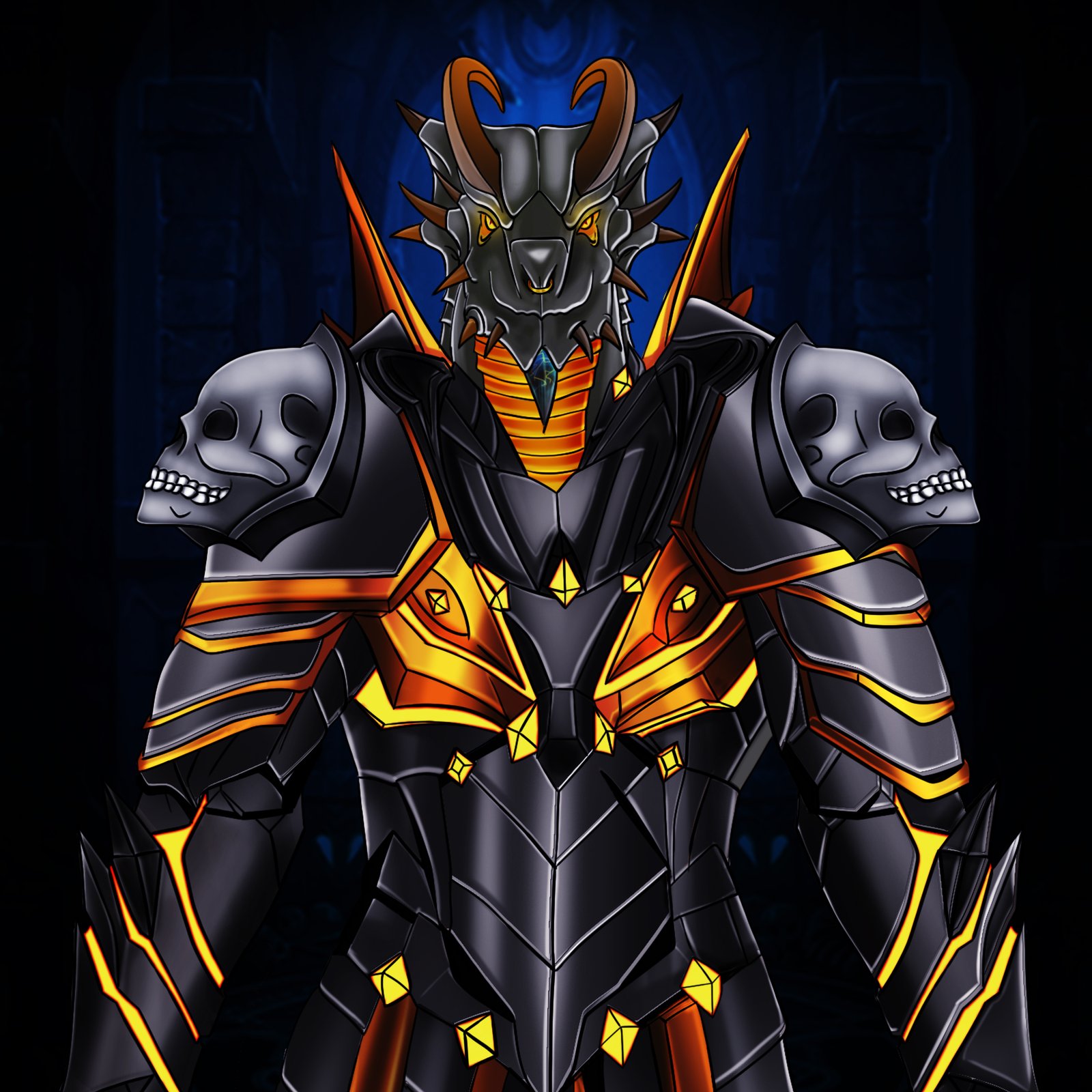 Chibi poster style custom 2D artwork