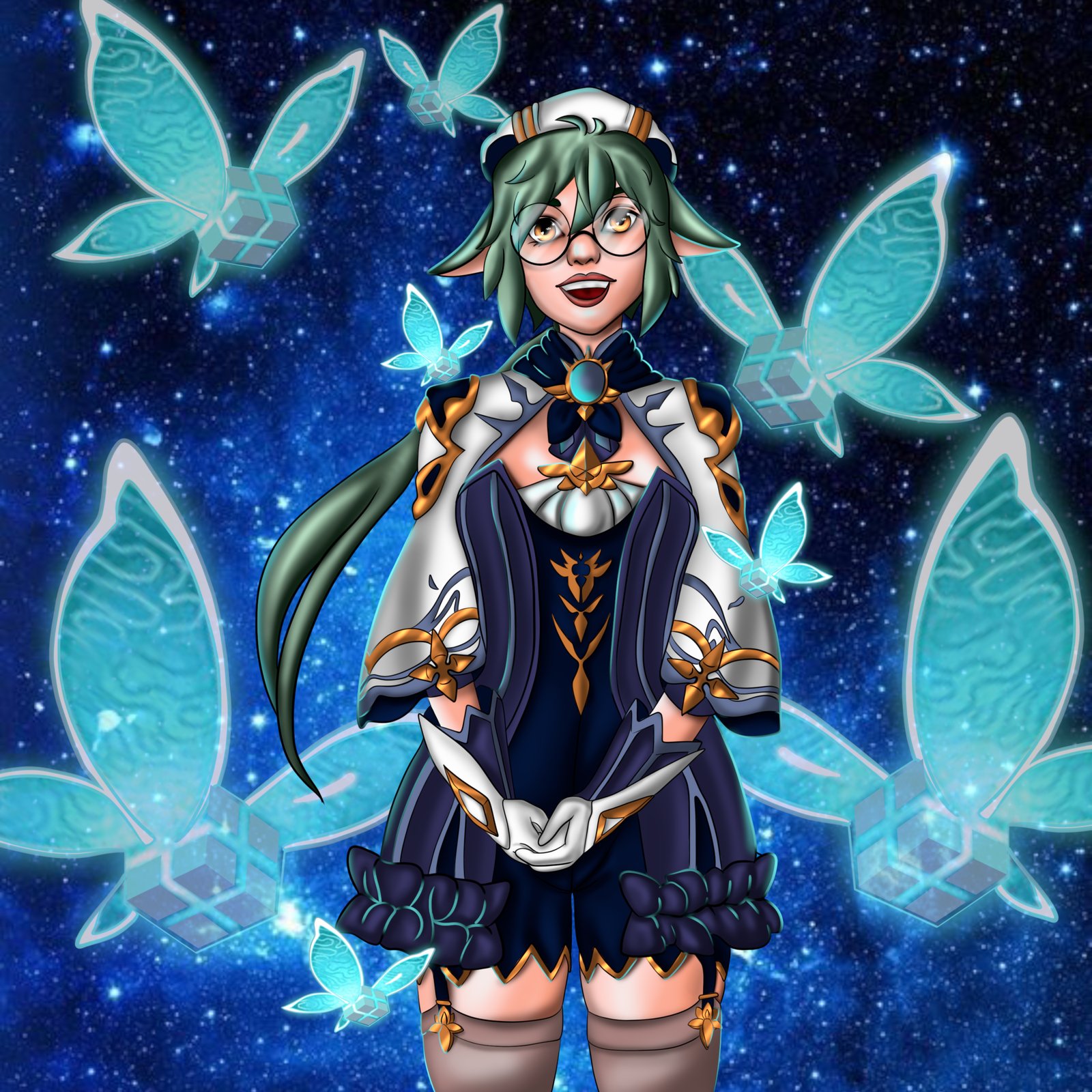 Poster style 2D illustration