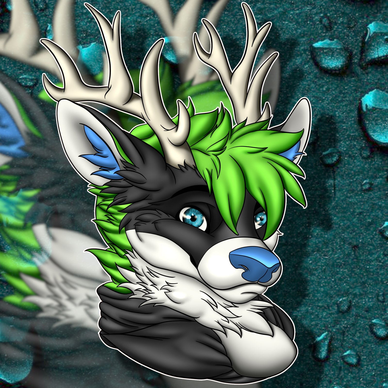 Album poster style 2D art