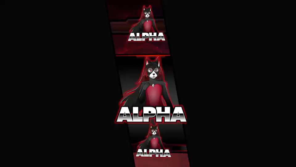 Digital creator packs featuring red and black stream alert.