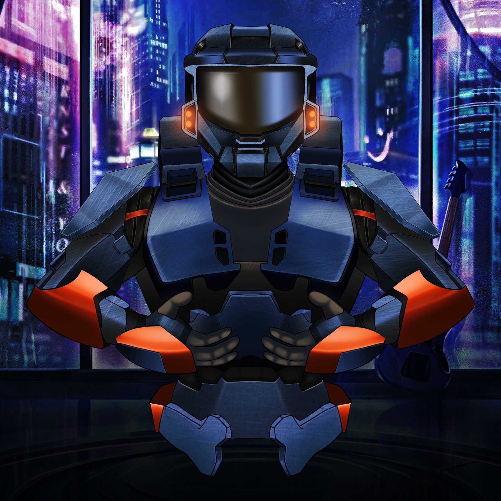 Digital characters featuring robo.