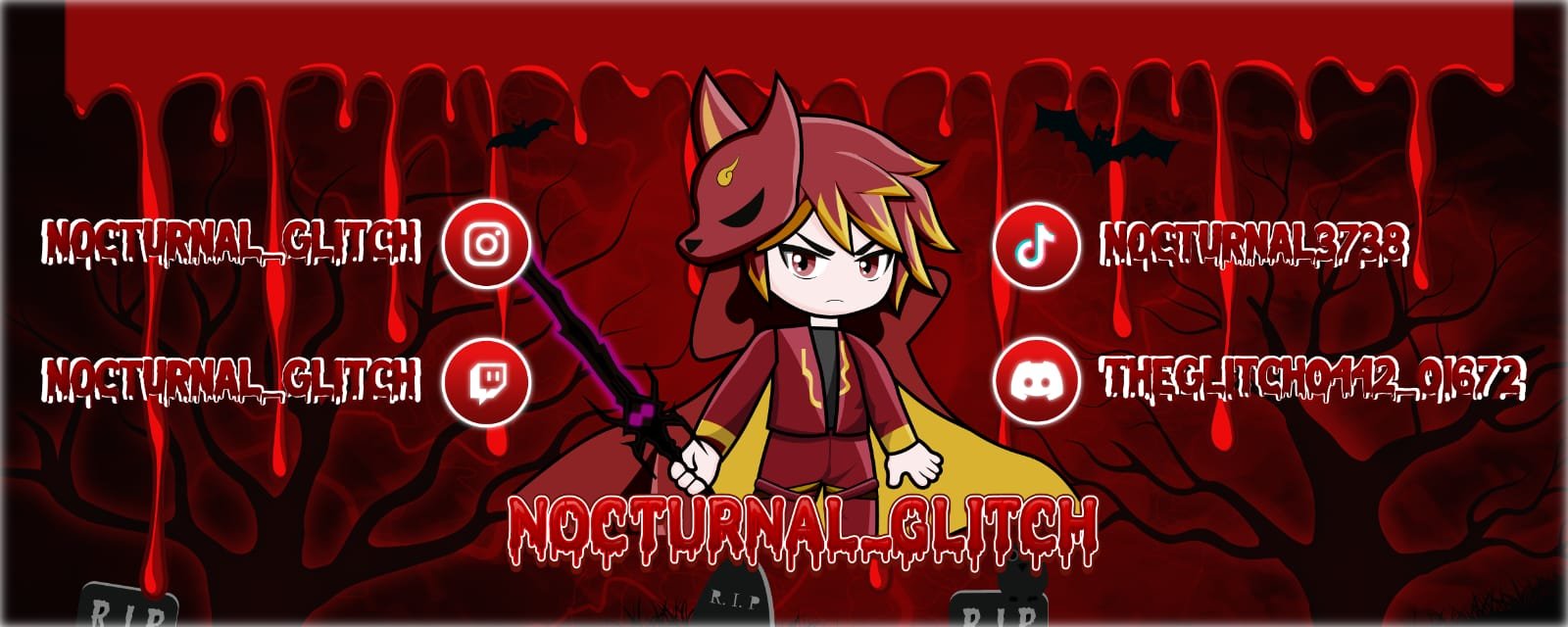 Digital creator packs featuring gothic creator social banner.