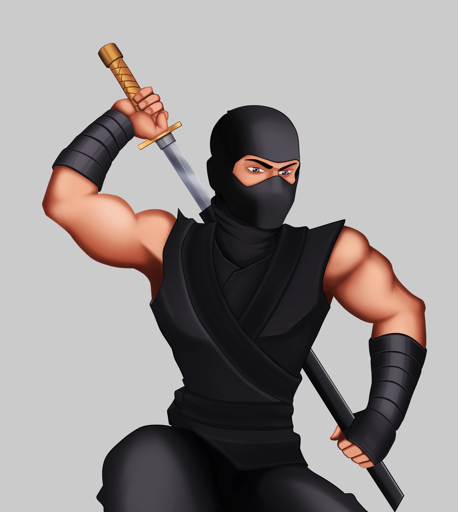 Digital characters featuring ninja th may kazim.