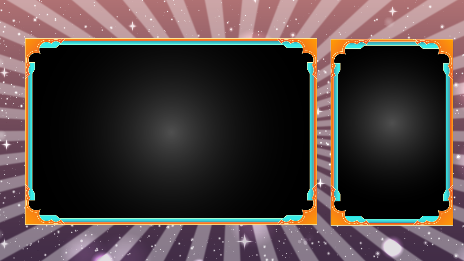 Digital creator packs featuring stream overlay component.