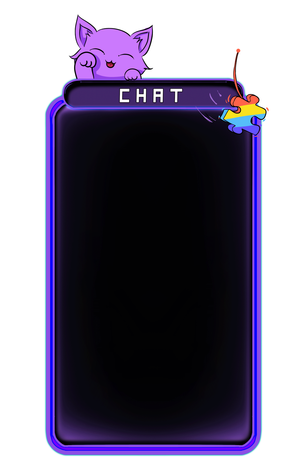 Digital creator packs featuring cat chat box.