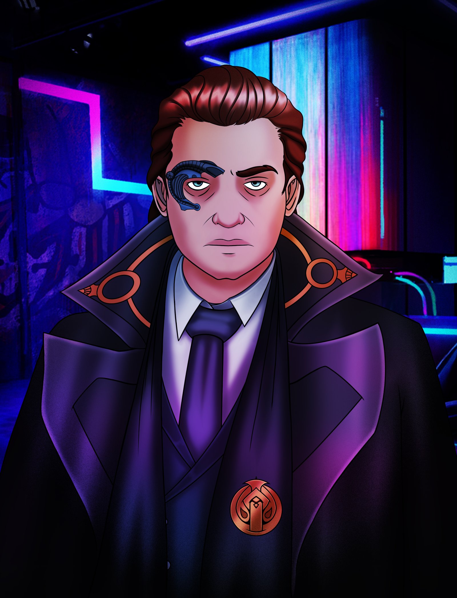 Digital characters featuring wizzard cyberpunk june tanveer.