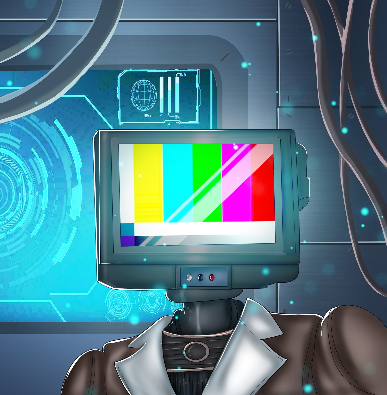 Digital characters featuring fgh colour.