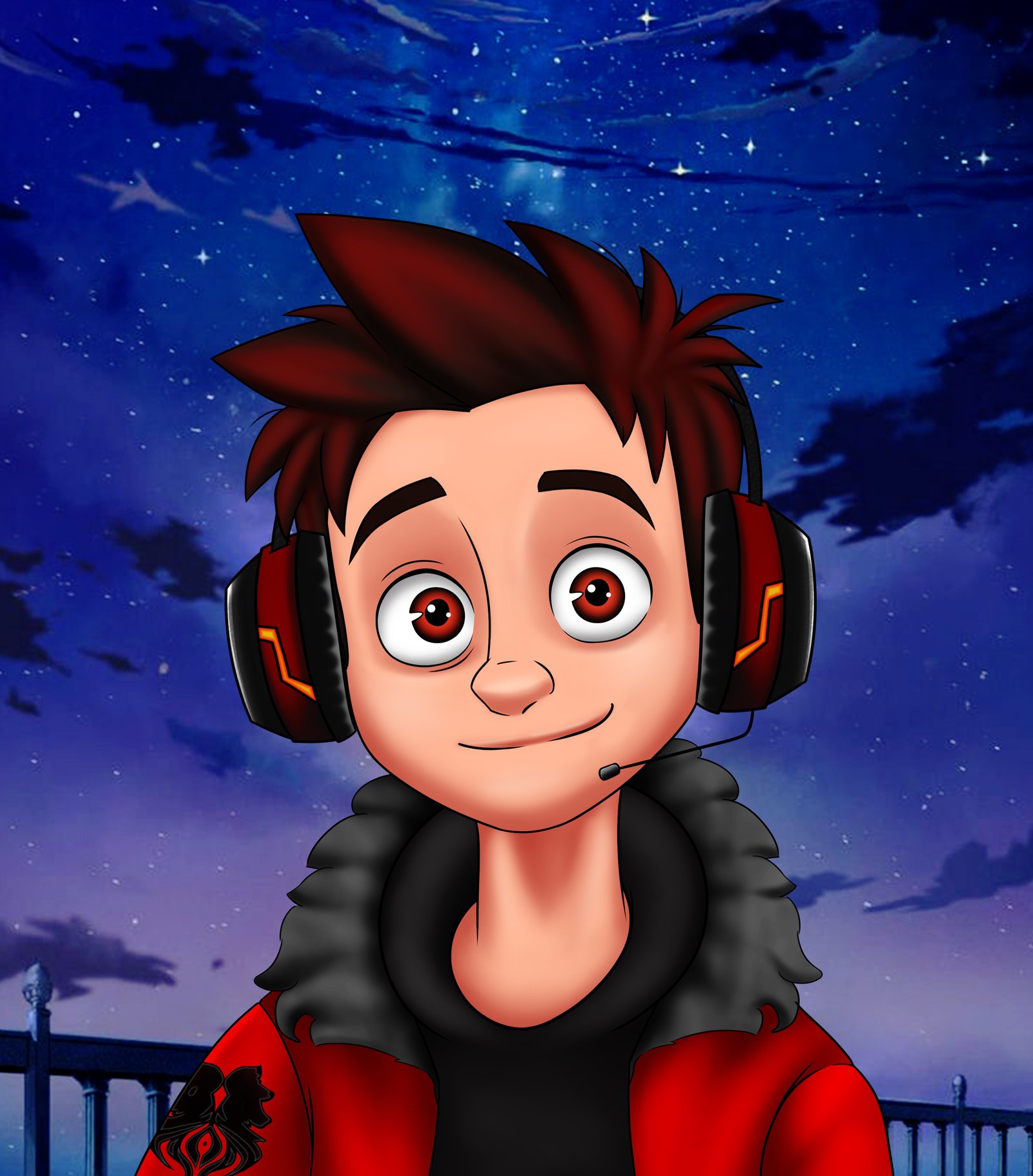Digital characters featuring gaming avatar character.