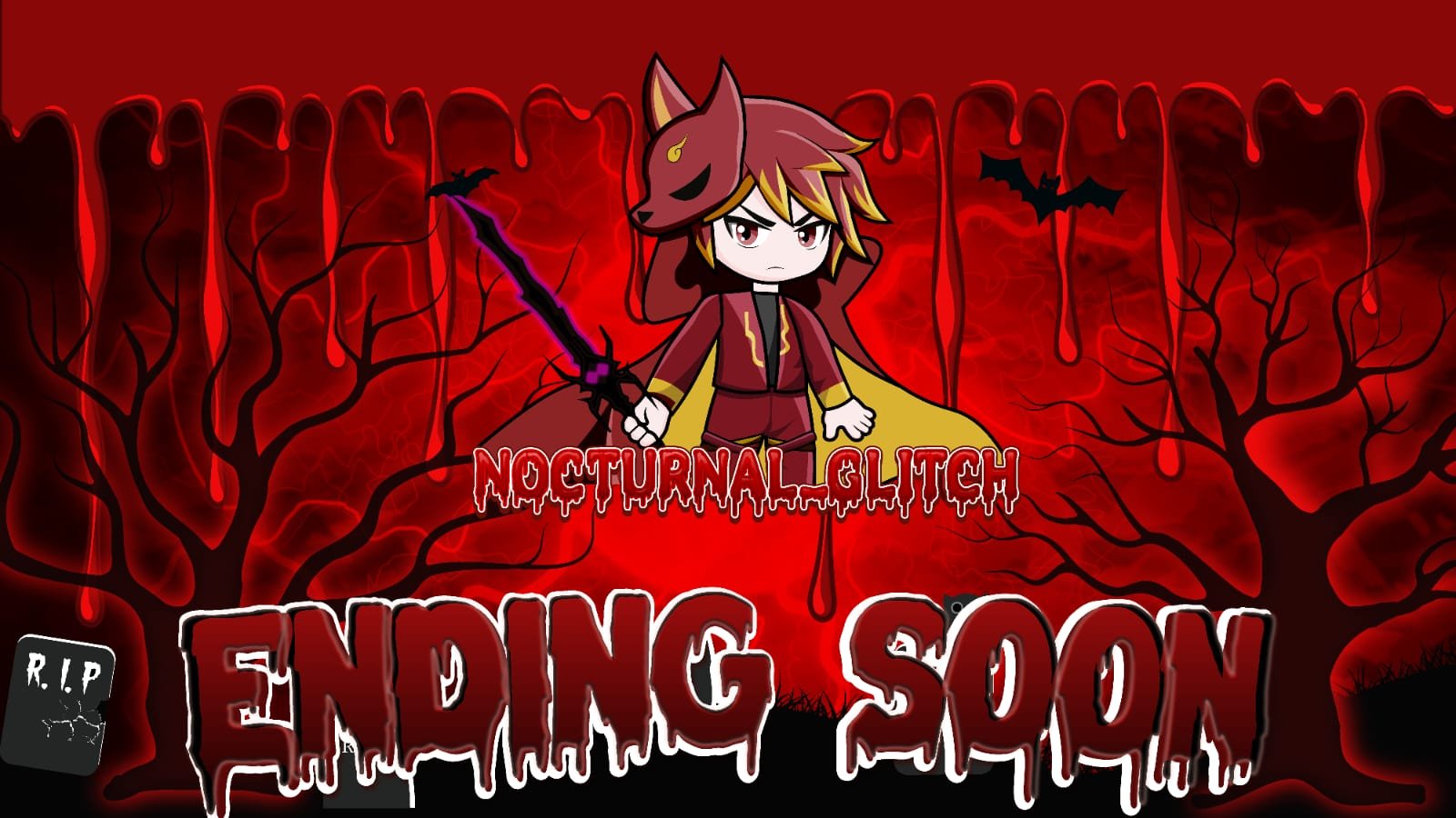Digital creator packs featuring gothic ending-soon stream screen.