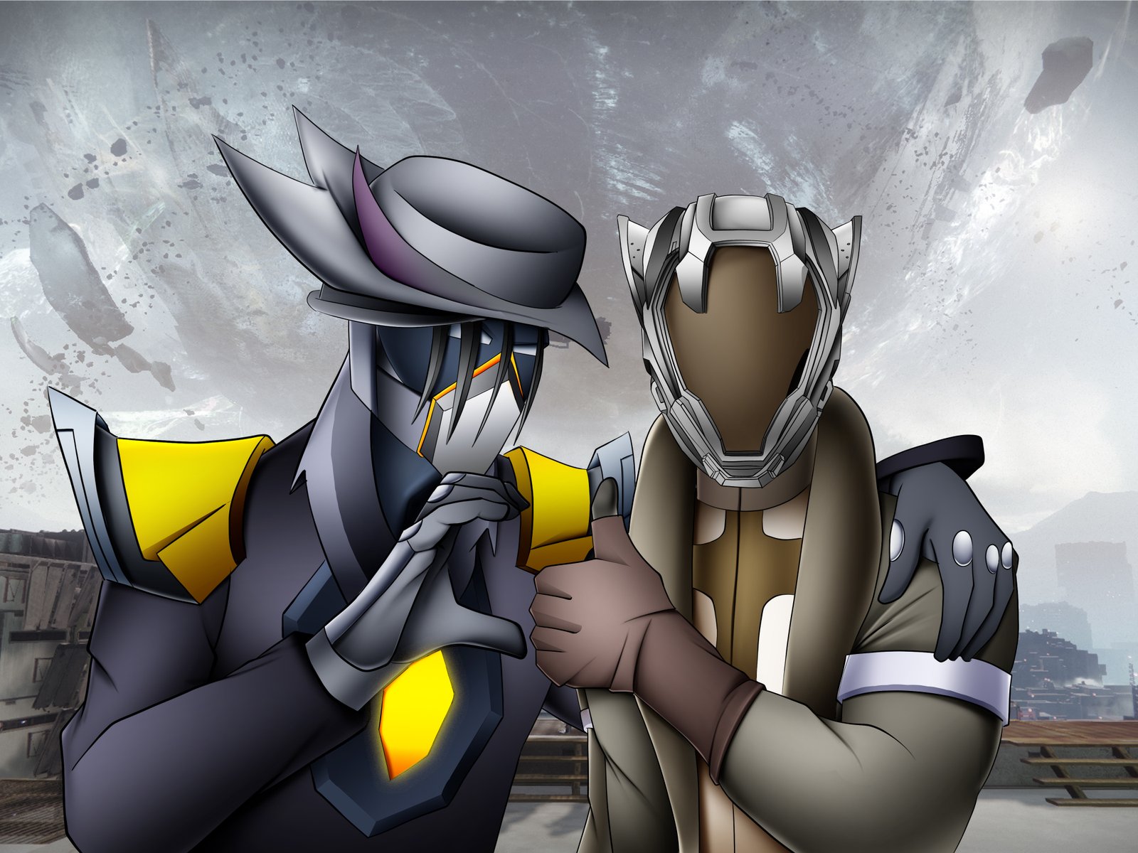 Digital characters featuring g heros.