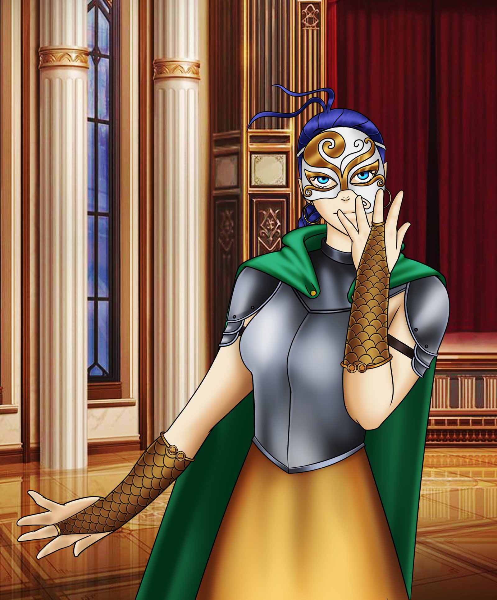 Digital characters featuring npc jonathan pose june tanveer.