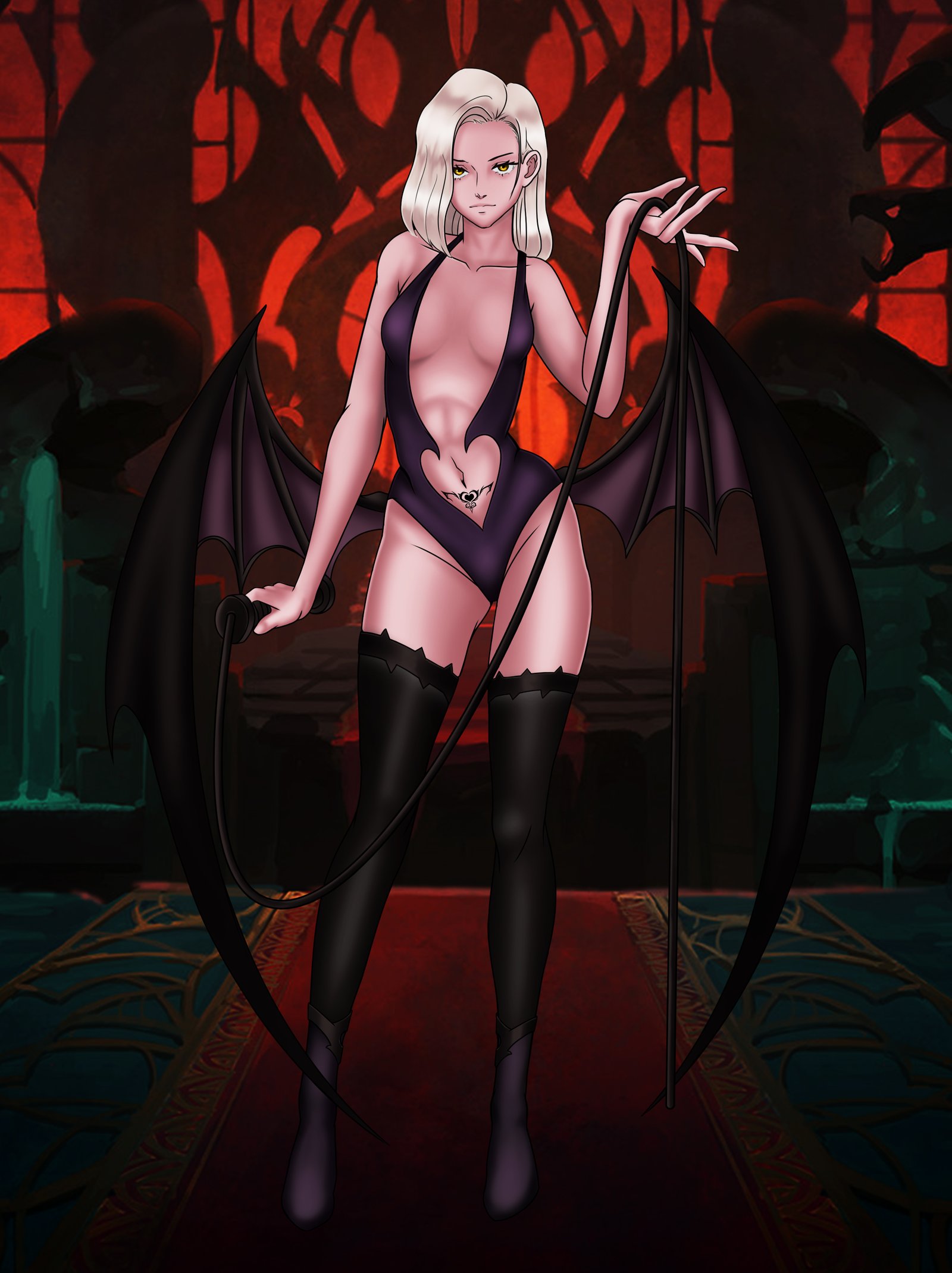 Digital characters featuring succubus fantasy character.