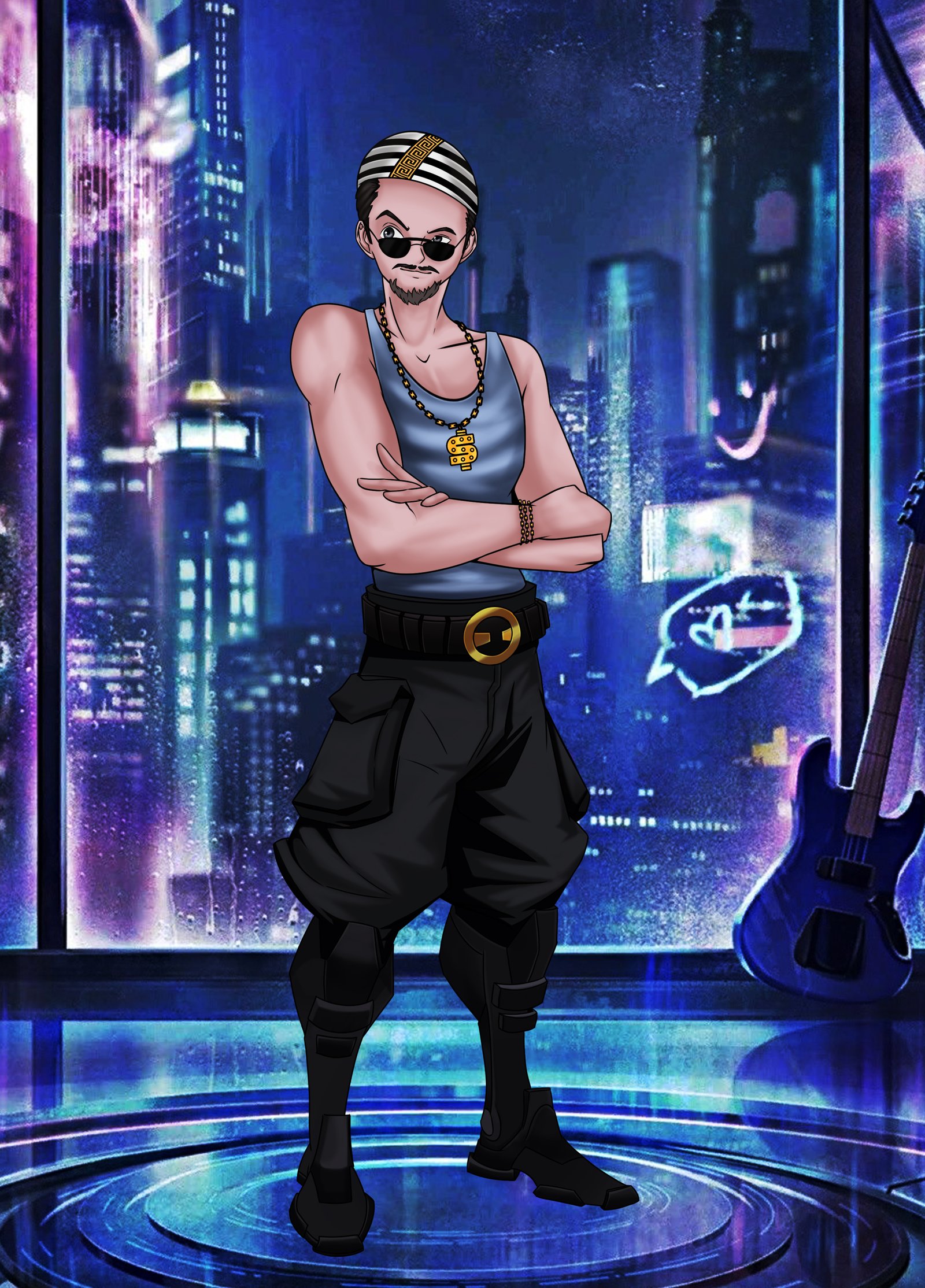 Digital characters featuring hip hop eyebrow up june tanveer.