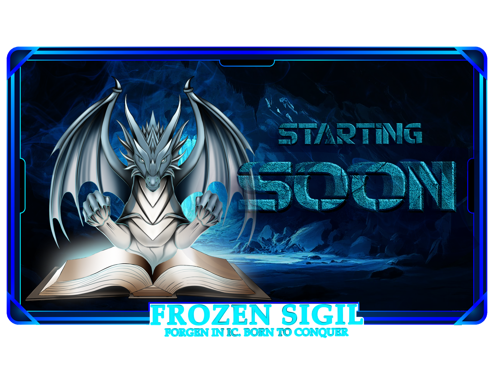 Digital creator packs featuring Frozen Sigil starting-soon screen.